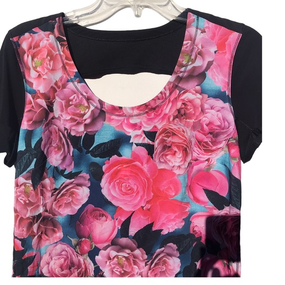 Lululemon Secret Garden print top size 8 - Picture 5 of 6